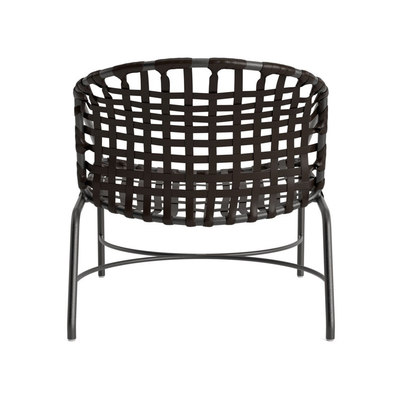 Kantan Outdoor Lounge Chair, Textured Pewter/Coffee
