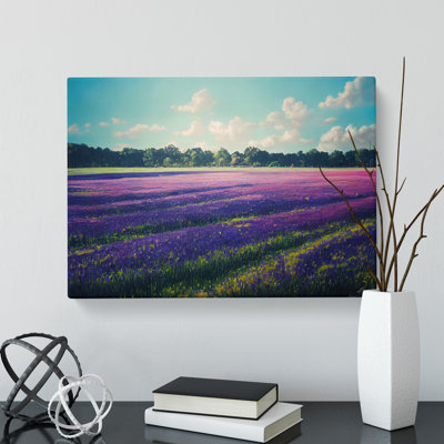 Unbeatable Bluebell Field - Wrapped Canvas