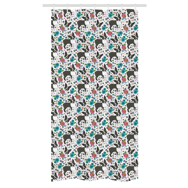 Shower Curtain with Hooks Included, 72" H x 36" W