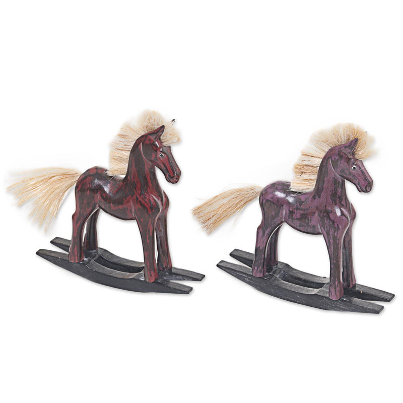 Handmade Decorative Object, Red/Purple
