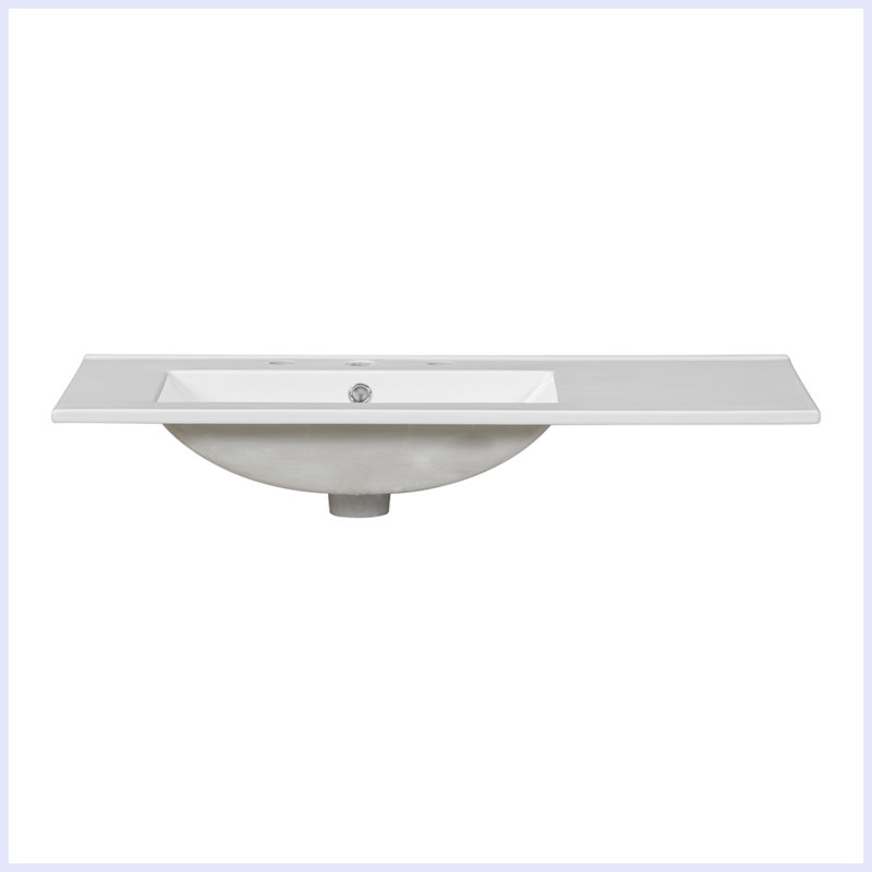 Modern Bathroom Vanity with Ceramic Sink Combo