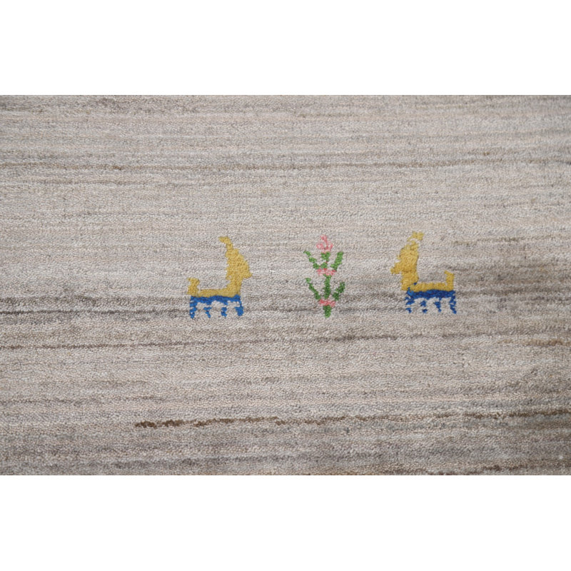 Tapis de salon fait à la main Gabbeh 9 x 12