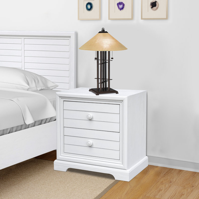 Natthew 28'' W Solid Wood Nightstand