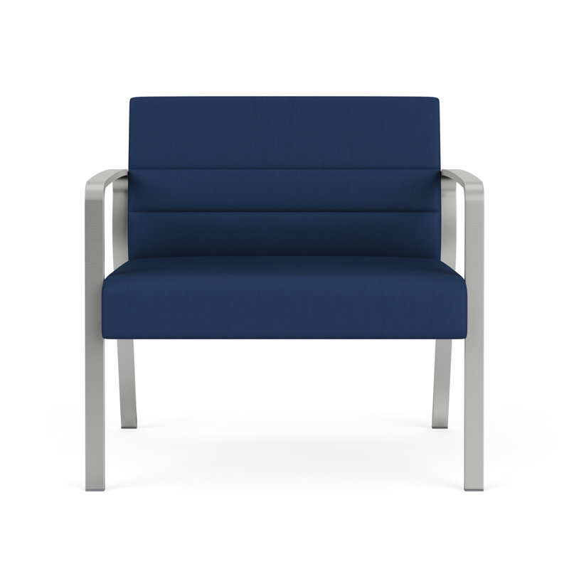 Chaise bariatique Waterfall, Argent, Vinyle bleu Patriot Plus Imperial