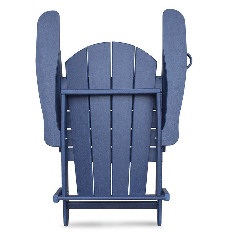 Chaise Adirondack pliante en PEHD toutes saisons pour la détente sur le patio