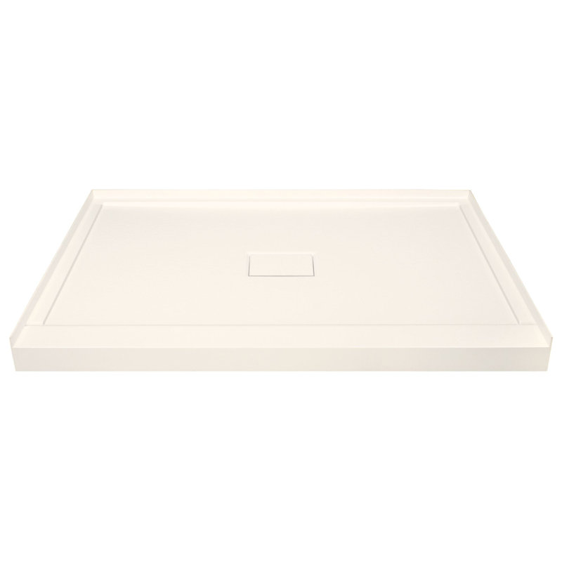 48'' W 34'' D Rectangular Single Shower Base, Cameo
