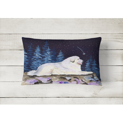 Starry Night Outdoor Reversible Throw Pillow