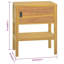 Jefney Solid Wood Bathroom Cabinet