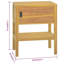 Jefney Solid Wood Freestanding Bathroom Cabinet