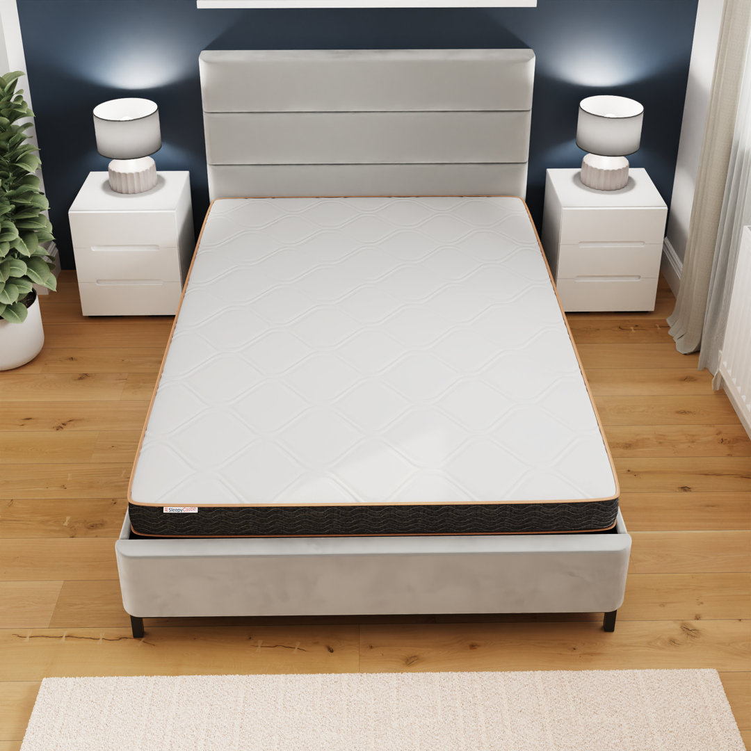 GFW Sleepy Castle King Size Bonnell Spring Mattress - White - Image 3