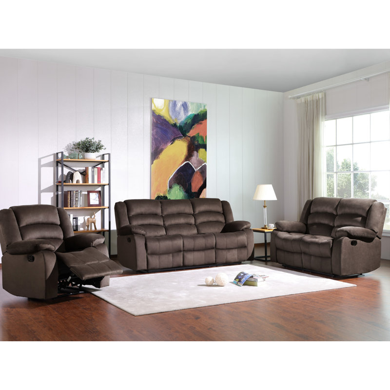 Support lombaire de conception transitionnelle - Structure en bois franc séché au four avec revêtement en microfibre et base en acier inoxydable à 8 ressorts à arc, rembourrage en mousse brun, 79,25 po Profondeur, 29,97 de largeur, 26,66 de hauteur,