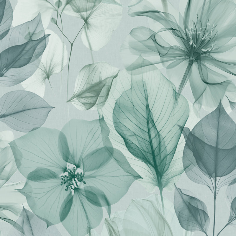 Papier peint aigue-marine Arlington, Bleu