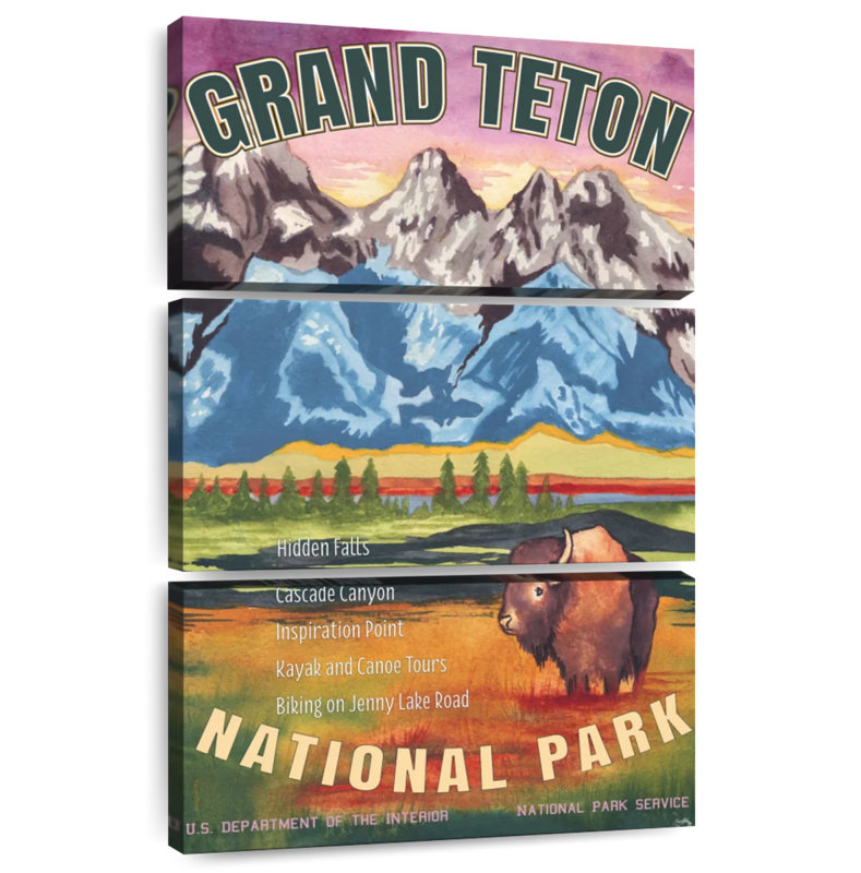 Parc national Alvord Grand Teton, H 50 po x l 32 po