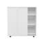 Range-chaussures Houck avec 3 tablettes latérales, rangement compact pour chaussures, bottes et accessoires