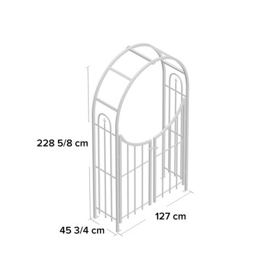Steel Arbour with Gate