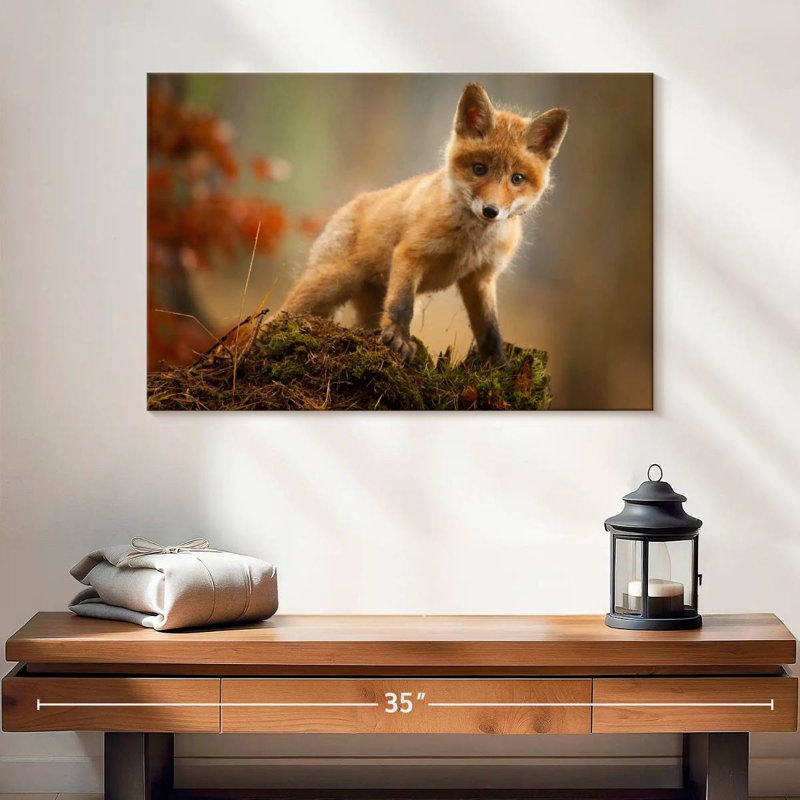 Brampt Baby Forest Fox, 16" H x 24" W