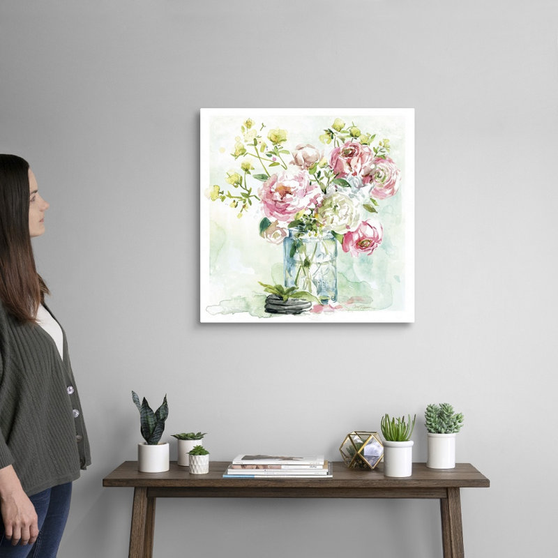 Asbury Garden Belle Bouquet I - reproduction d'art sur toile, H 24 po x l 24 po x P 1,25 po, Toile tendue