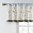 Serene Floral Embroidered 50'' W Single Window Valance-308047900-308047902