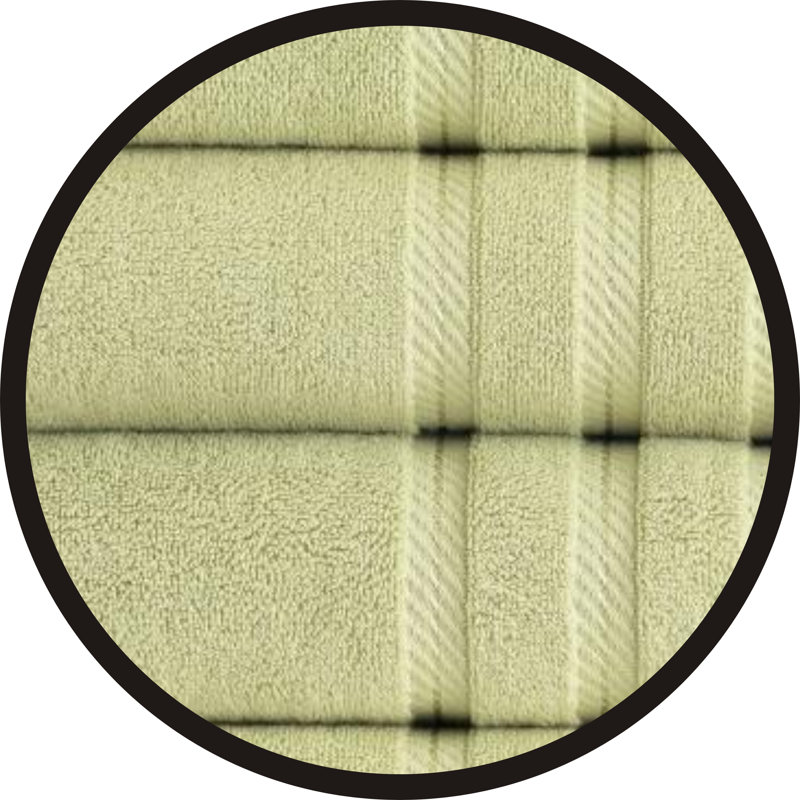 Ensemble de 4 serviettes en coton Antalya, Vert