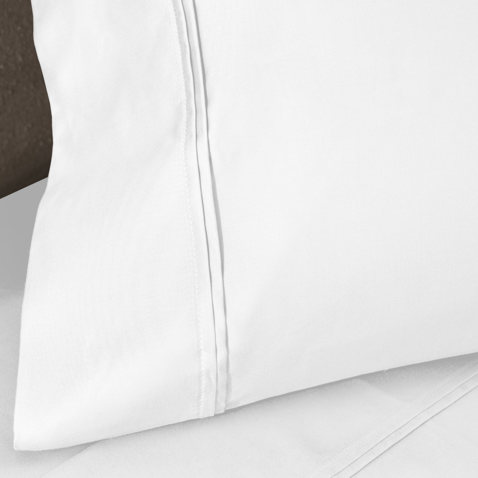 Mellark Cotton Pillowcase, White, Standard Pillowcase