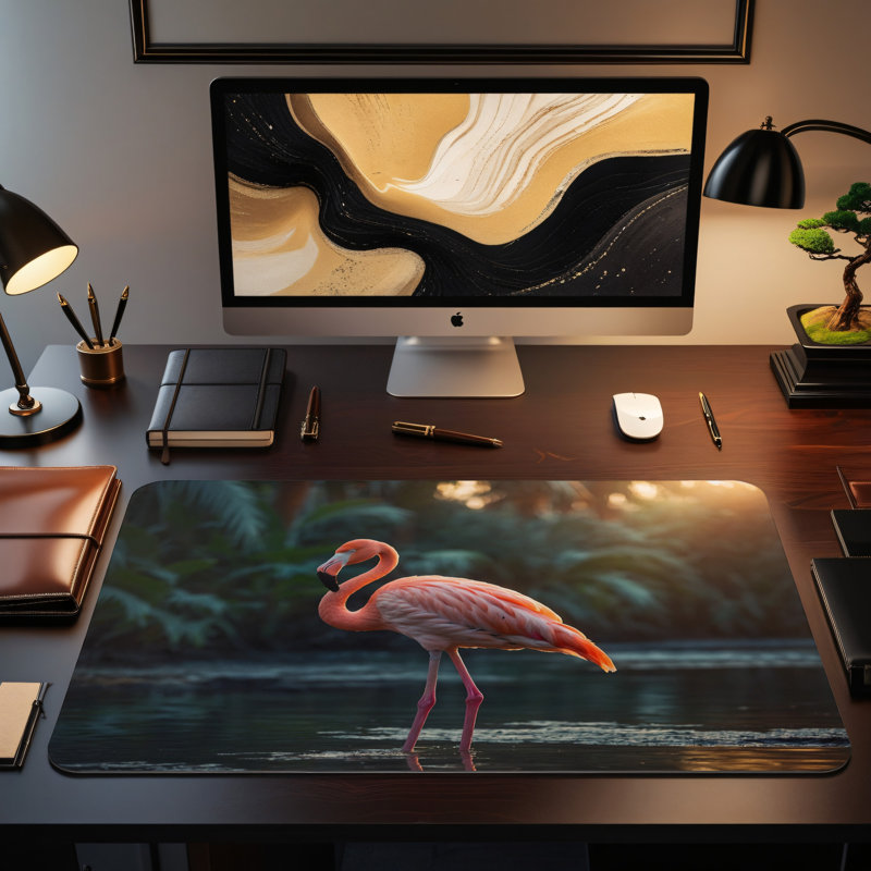 Polyester Desk Pad, 14.4x12.1