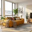 Causeuse surdimensionnée en similicuir 2 places de 78 po, canapé spacieux et profond avec 2 coussins décoratifs, canapé moderne résistant aux taches pour les petits salons, appartements, studios, et peu encombrant-132684060