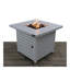 Table de foyer d'extérieur en acier H 25 po x l 30 po