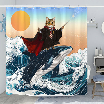 Funny Shower Curtain With Hooks