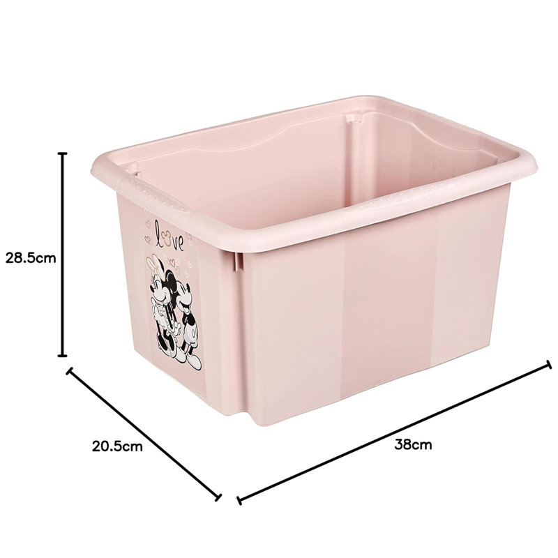 Keeeper Plastic Decorative Bin, Pink