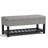 Saxon 43"W Tufted Transitional Storage Ottoman Bench with with Lift-Top Lid-1034436374-1058883505