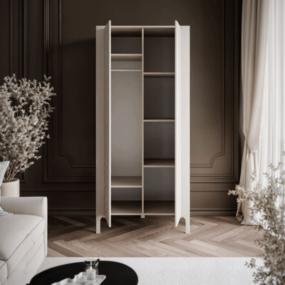 2 Door Manufactured Wood Wardrobe