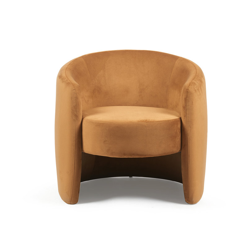 Dylan Velvet Occasional Chair, Caramel