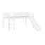 Lit mezzanine bas avec glissade, échelle, barrières de sécurité-1291202838