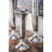 Aluminum Metal Fluted Decorative Silver Vase-1987890603