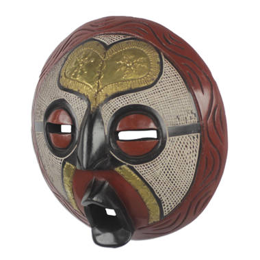 World Menagerie Victor Dushie Handcrafted Circular West African Mask Wall  Decor & Reviews