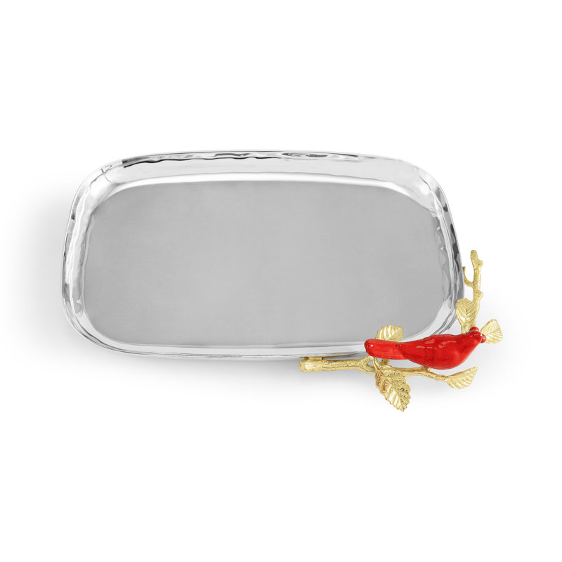 Cardinal Aluminum Decorative Tray