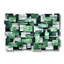 Viridian Glass And Metal Wall Sculpture
