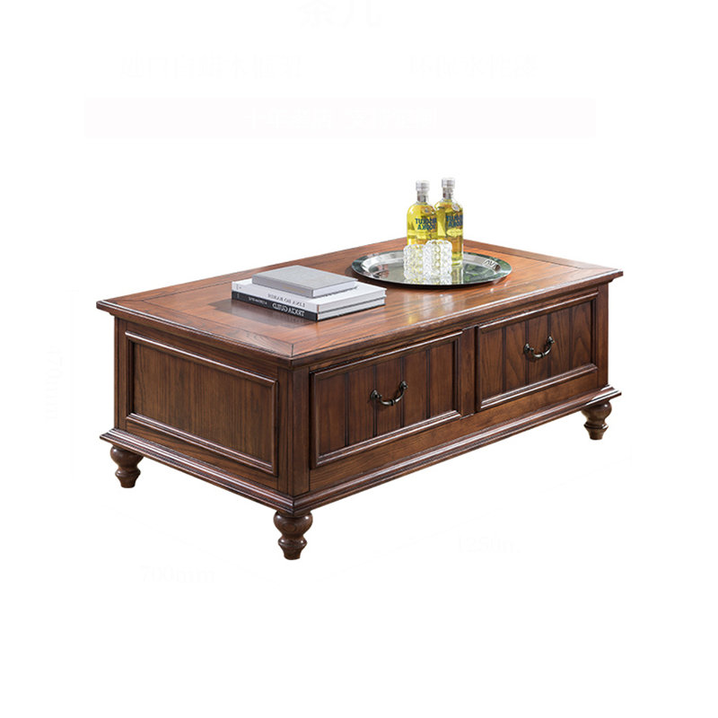 American country all solid wood coffee table