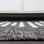 Tapis intérieur / extérieur noir / ivoire à rayures berbères Edinburg-291358817