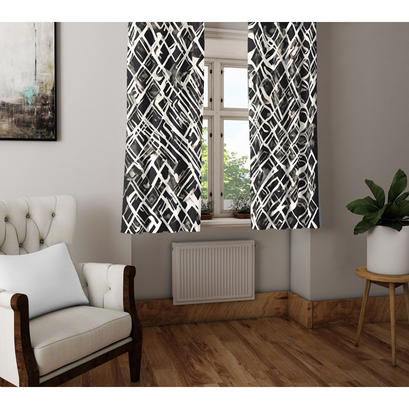 Semi Sheer Curtain Pair, 20" W x 52" L