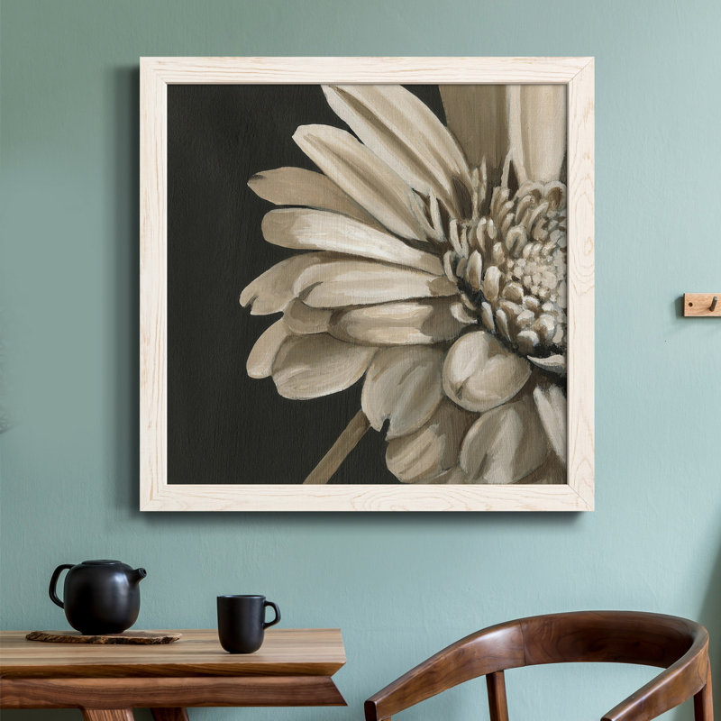 Classical Blooms IV - Art mural, H 17 po x l 17 po x P 1,5 po, Blanc