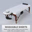 Table de massage en mousse à mémoire de forme luxueuse avec étui à roulettes Luxton