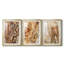 «Tree Texture Triptych I», reproduction encadrée de qualité supérieure - prête à être accrochée-69982056-69982057