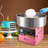 Electric Cotton Candy Machine, 1000W Candy Floss Maker, Commercial Cotton Candy Machine with Stainless Steel Bowl, Sugar Scoop, and Drawer, Perfect for Home Kids Birthday, Family Party Pink