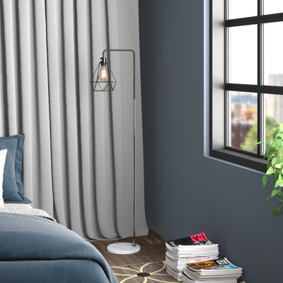 Abraham 153cm Arched Floor Lamp with Outlet