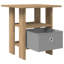 41cm W Manufactured Wood Bedside Table
