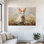 Art mural sur toile de lapin de grande taille Timuba - Printemps, photos de lapin de Pâques, charmante illustration de l'œuvre d'art pour les amoureux de la nature, cadre en pin sur toile tendue, 36 po x 48 po