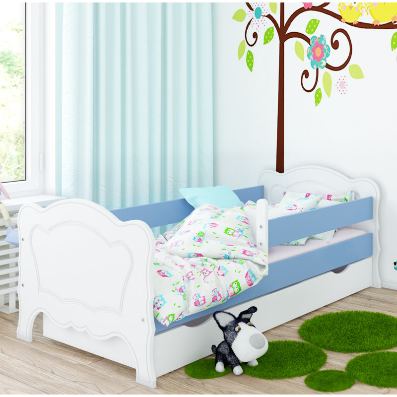 Lawson Cabin Bed with Storage Included, European Toddler (80 x 180 cm), Blue