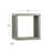 Alvera Square Accent Shelf with Hooks