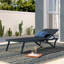 Chaise longue inclinable simple de 76 po de longueur Estas-25754408
